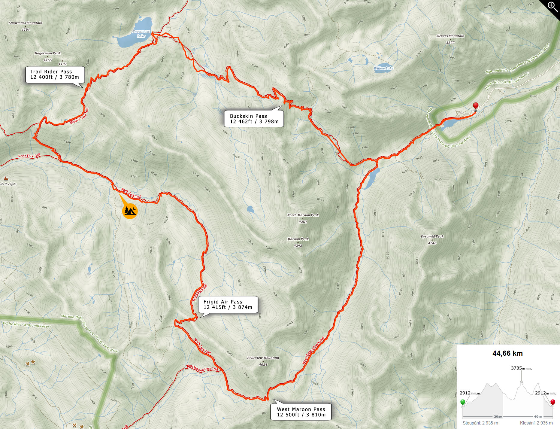 Mapa traily
